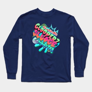 Invad3rDiz - Glooperz Sludge Monster Sticker Long Sleeve T-Shirt